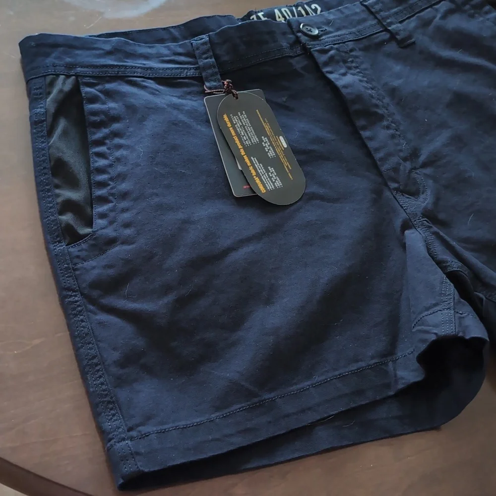 Men's Navy Work Shorts - Picture 7 of 9